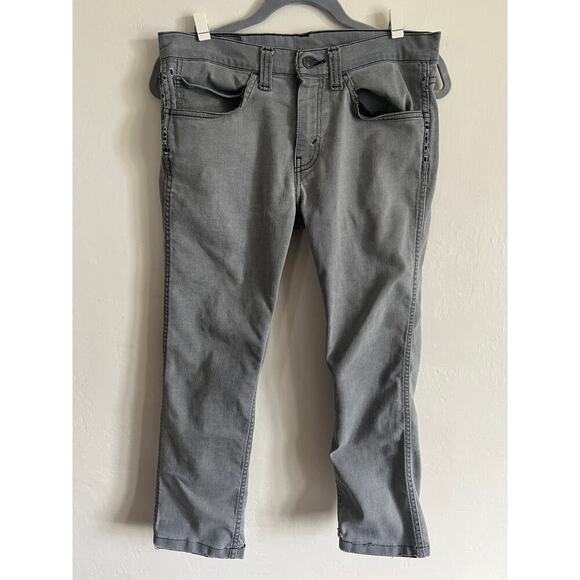 Levi's 511 Gray distressed men's jeans‎ 31x32 - Picture 1 of 11